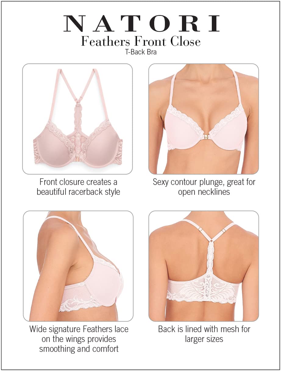 Natori Women's Feathers Front Close T-Back - Image 4